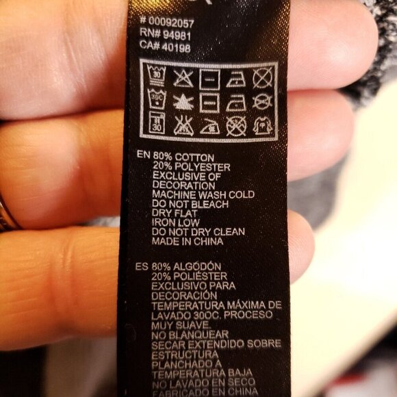 Forever 21 Womens Grey Heathered Southwestern Embroidered Sweatshirt Small - Picture 6 of 6